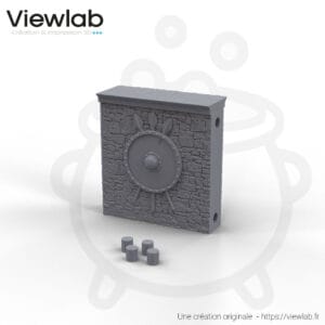 Mur de pierre auberge (50 mm)