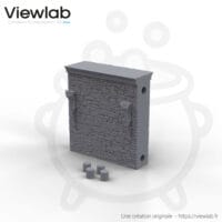 Mur de pierre auberge 2 torches (50 mm)